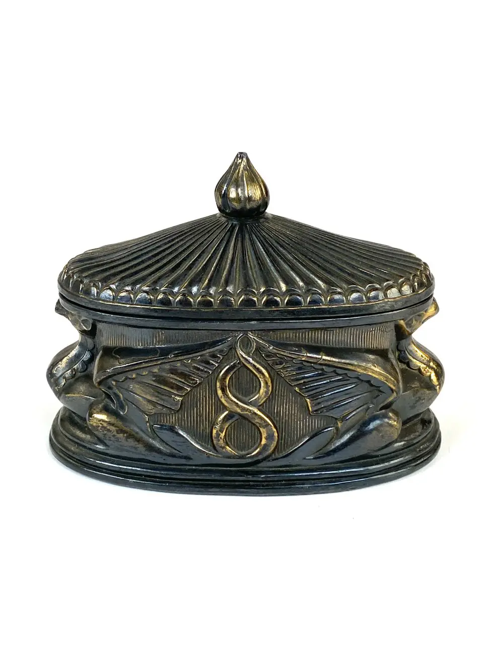 DT0436-kiti-indai-1 Ovali metalinė dėžutė su paukščių figūromis 8×12,5×9 cm
