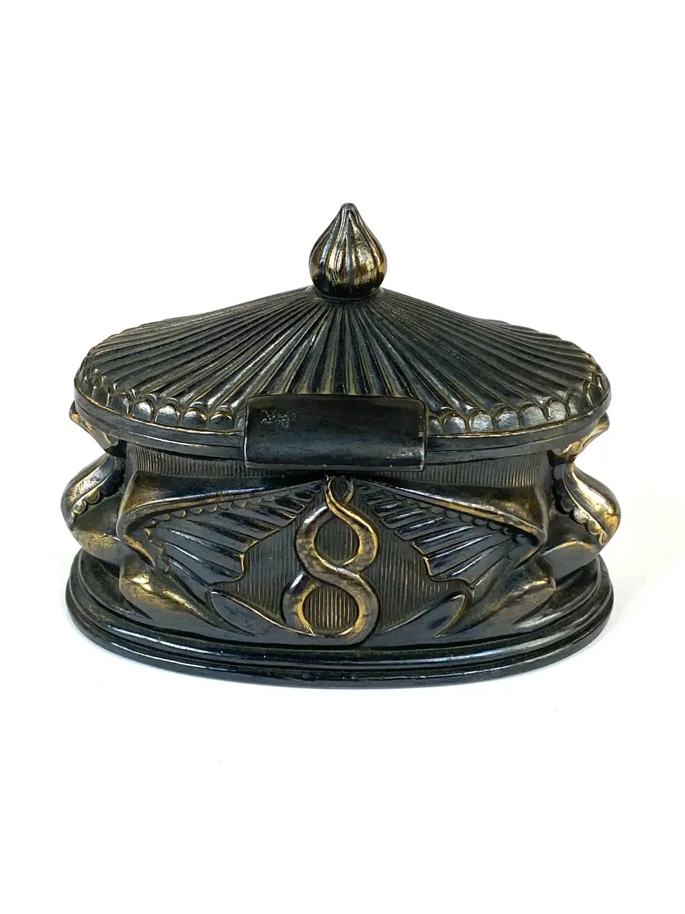 DT0436-kiti-indai-9 Ovali metalinė dėžutė su paukščių figūromis 8×12,5×9 cm