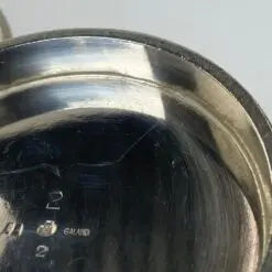 J. G. Galand Art Deco laikotarpio sidabruoto metalo arbatinukas 300 ml 10×16,5×8 cm
