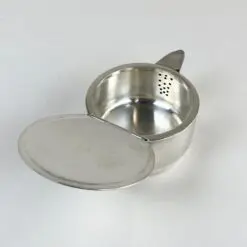J. G. Galand Art Deco laikotarpio sidabruoto metalo arbatinukas 300 ml 10×16,5×8 cm