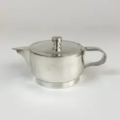 J. G. Galand Art Deco laikotarpio sidabruoto metalo arbatinukas 300 ml 10x16,5x8 cm