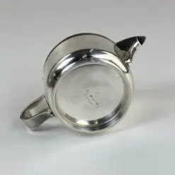 J. G. Galand Art Deco laikotarpio sidabruoto metalo arbatinukas 300 ml 10×16,5×8 cm