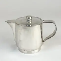 J. G. Galand Art Deco laikotarpio sidabruoto metalo arbatinukas 800 ml 11x20x13 cm