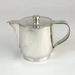 J. G. Galand Art Deco laikotarpio sidabruoto metalo arbatinukas 800 ml 11x20x13 cm