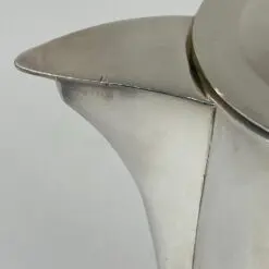 J. G. Galand Art Deco laikotarpio sidabruoto metalo arbatinukas 800 ml 11x20x13 cm