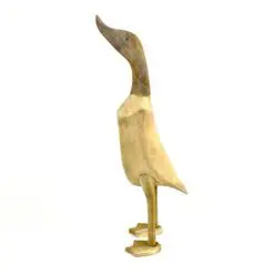 Medinė statula „Antis bėgikė” 19x16x47,5 cm