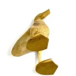 Medinė statula „Antis bėgikė” 20x16x46,5 cm