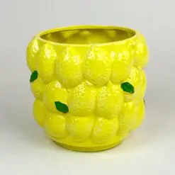 Keramikinis vazonas „Citrinos” 18x18x16 cm