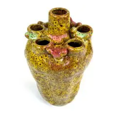 Keramikinė šešių šakų vaza su paukščių figūrėlėmis 13,5x13,5x23 cm