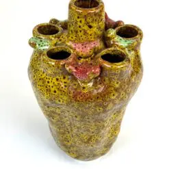 Keramikinė šešių šakų vaza su paukščių figūrėlėmis 13,5×13,5×23 cm
