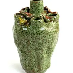 Keramikinė šešių šakų vaza su paukščių figūrėlėmis 13,5×13,5×23 cm