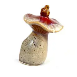 Keramikinė statulėlė „Grybas su paukščiuku” 7×7,5×10 cm
