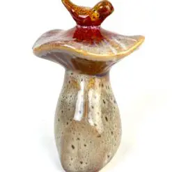 Keramikinė statulėlė „Grybas su paukščiuku” 7×7,5×10 cm