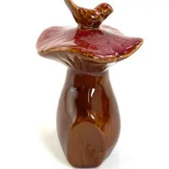 Keramikinė statulėlė „Grybas su paukščiuku” 7×7,5×10 cm