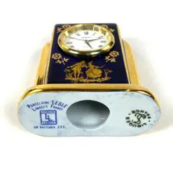Staiger stalinis kvarcinis laikrodis porcelianiniame Legle Limoges rėme 3,5×7,5×8,5 cm