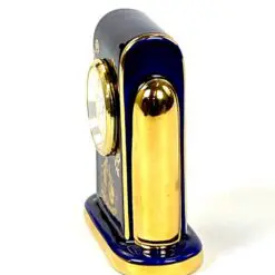 Staiger stalinis kvarcinis laikrodis porcelianiniame Legle Limoges rėme 3,5×7,5×8,5 cm
