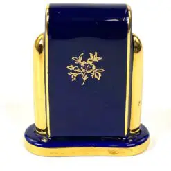 Staiger stalinis kvarcinis laikrodis porcelianiniame Legle Limoges rėme 3,5×7,5×8,5 cm