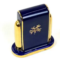 Staiger stalinis kvarcinis laikrodis porcelianiniame Legle Limoges rėme 3,5×7,5×8,5 cm