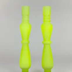 Stiklinės neoninės spalvos žvakidės 2 vnt. komplektas 7,5×7,5×27 cm