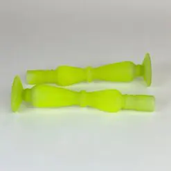 Stiklinės neoninės spalvos žvakidės 2 vnt. komplektas 7,5×7,5×27 cm