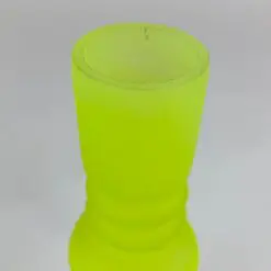 Stiklinės neoninės spalvos žvakidės 2 vnt. komplektas 7,5×7,5×27 cm