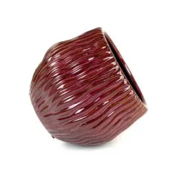 Keramikinis burgundiškos spalvos vazonas 18x18x16 cm