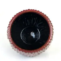 Keramikinis burgundiškos spalvos vazonas 15x15x13,5 cm