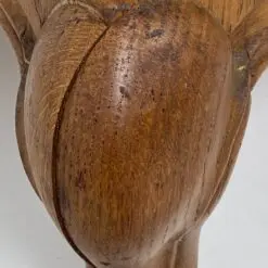 Ąžuolinė rokoko stiliaus keturių durų rūbų spinta 66x221x214 cm