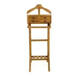Pastatoma tikmedžio kabykla kostiumui su keturiais stalčiukais 42x50x125,5 cm