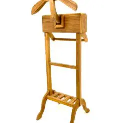 Pastatoma tikmedžio kabykla kostiumui su keturiais stalčiukais 46x50x128 cm