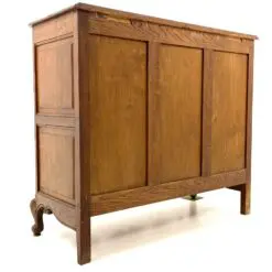 Ąžuolinė keturių stalčių ir dviejų durų komoda 47,5x115x100 cm