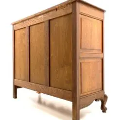 Ąžuolinė keturių stalčių ir dviejų durų komoda 47,5x115x100 cm