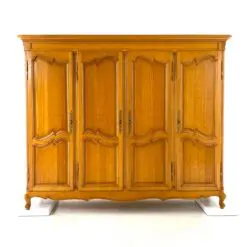 Ąžuolinė keturių durų rūbų spinta 64x237x194 cm