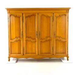 Ąžuolinė keturių durų rūbų spinta 64x237x194 cm