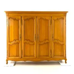 Ąžuolinė keturių durų rūbų spinta 64x237x194 cm
