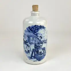 Keramikinis delfto stiliaus butelys su kamščiu 1700 ml 9x9x21 cm