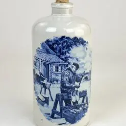 Keramikinis delfto stiliaus butelys su kamščiu 1700 ml 9x9x21 cm