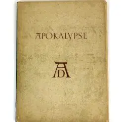 Albrechto Diurerio „Apokalipsė” 1946 m. leidimo 15 vnt. raižinių printų portfolio su bukletu ir aplanku 1x33x43 cm