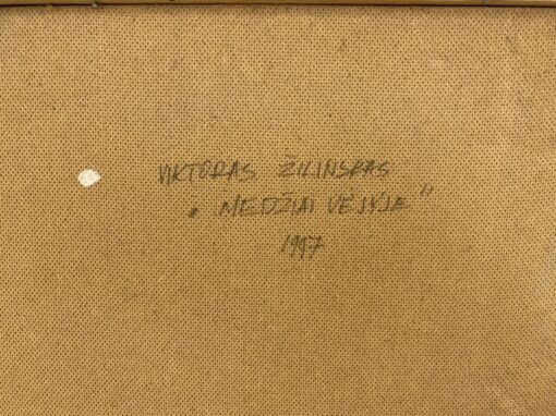 Viktoras Žilinskas. Paveikslas “Medžiai vėjyje” 1997 m. 68×90 cm