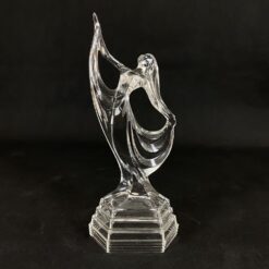 vintage stiklinė šokėjos skulptūra