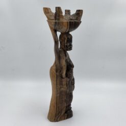 medinė negrės skulptūra