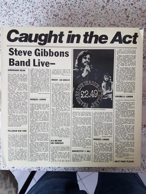 Steve Gibbons Band – 1977 – Caught In The Act