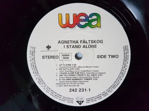 Agnetha Fältskog – 1987 – I Stand Alone
