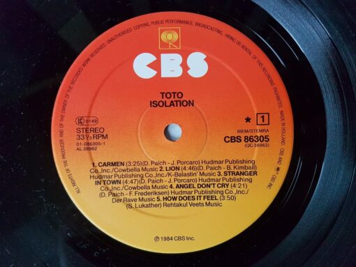 Toto – 1984 – Isolation