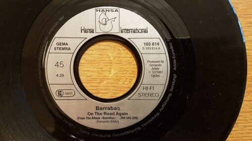 Barrabas – 1981 – On The Road Again / Hard Line For A Dreamer