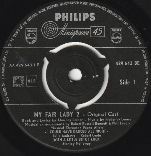 Julie Andrews, Robert Coote, Stanley Holloway, Rex Harrison - 1960 - My Fair Lady 2