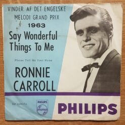 Ronnie Carroll – 1963 – Say Wonderful Things