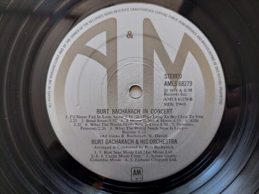Burt Bacharach – 1974 – In Concert