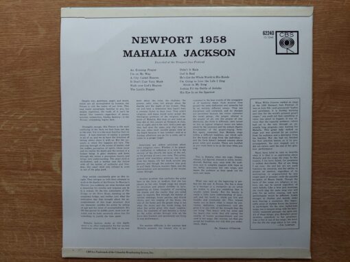 Mahalia Jackson – 1967 – Newport 1958