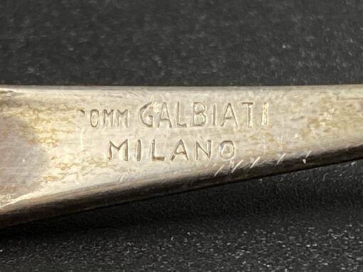 Sidabrinės “Galbiati Milano” cukraus žnyplės (Italija) l-9 cm